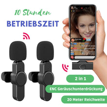 Lade das Bild in den Galerie-Viewer, Mini Mic Pro das neue drahtlose Lavalier-Mikrofon
